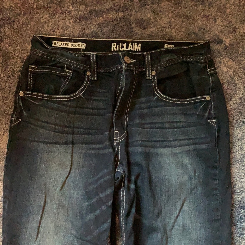 Reclaim men’s relaxed bootleg jeans - 32x32